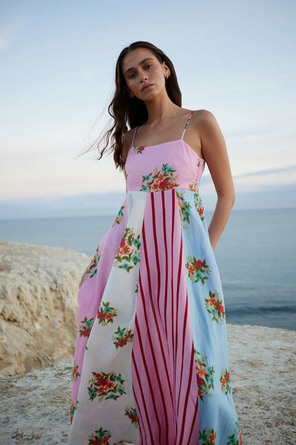 Sling Iti Printing Large Swing Dress Dresses