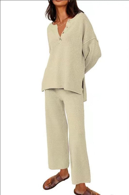 Women's Casual Two-piece Solid Color Fashion Suits