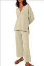 Women's Casual Two-piece Solid Color Fashion Suits
