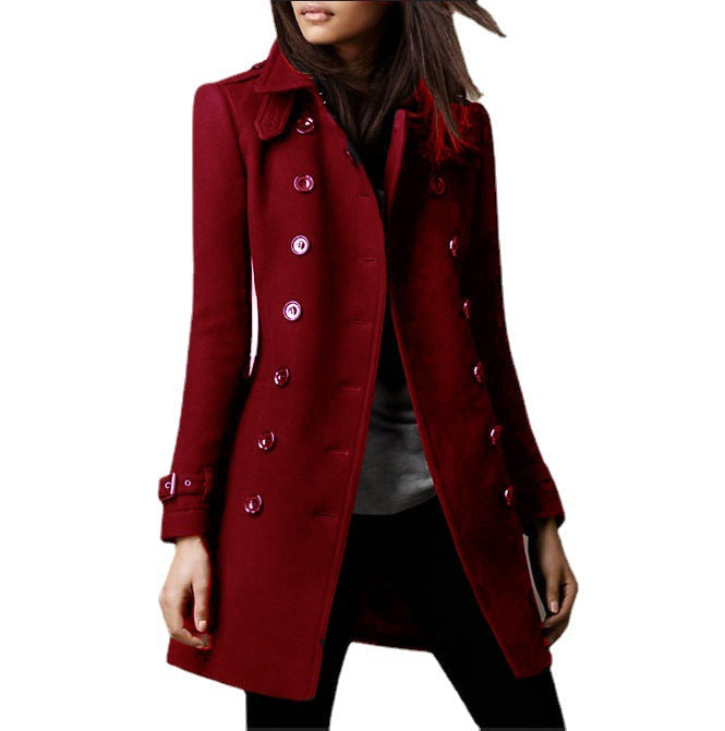 Women's Graceful Unique Hot Single Woolen Coats