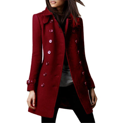 Women's Graceful Unique Hot Single Woolen Coats