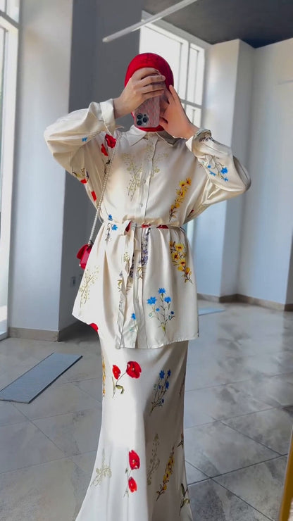 Women's Durable Arab Business Shirt High-grade Suits