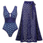 Swimsuit Fluorescent Color Hollow Out Cutout High Sense Swimsuit Two Piece Sets Women