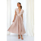 Sexy Pleated Dress Casual Loose Zip Dresses