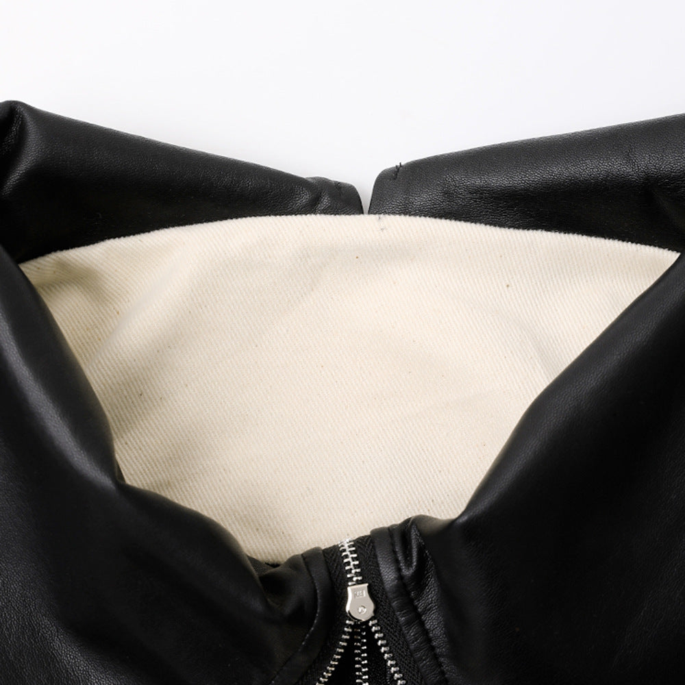 Women's Spring Frayed Color Contrast Patchwork Temperament Shorts