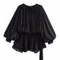 Women's Pure Desire Wind Waist Irregular Hem Dresses