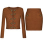 Quality Knitted Classic Style Half-length Outfit Suits
