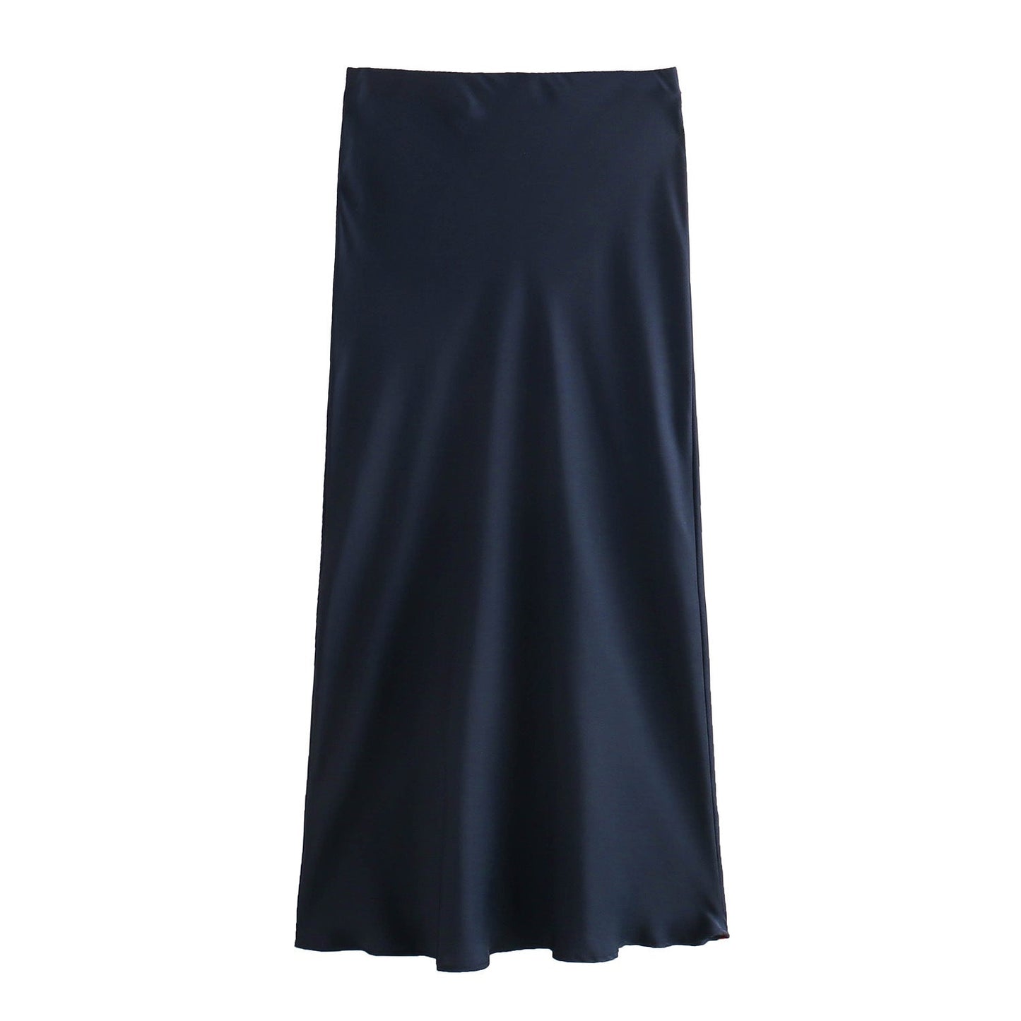 Women's Summer French Fashion Silk Satin Texture Skirts
