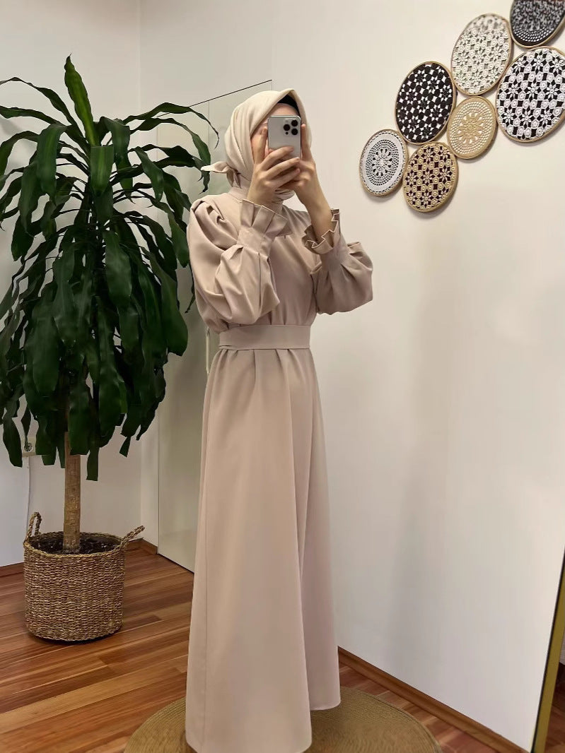 Women's Muslim Slim Temperament Robe Dress Dresses