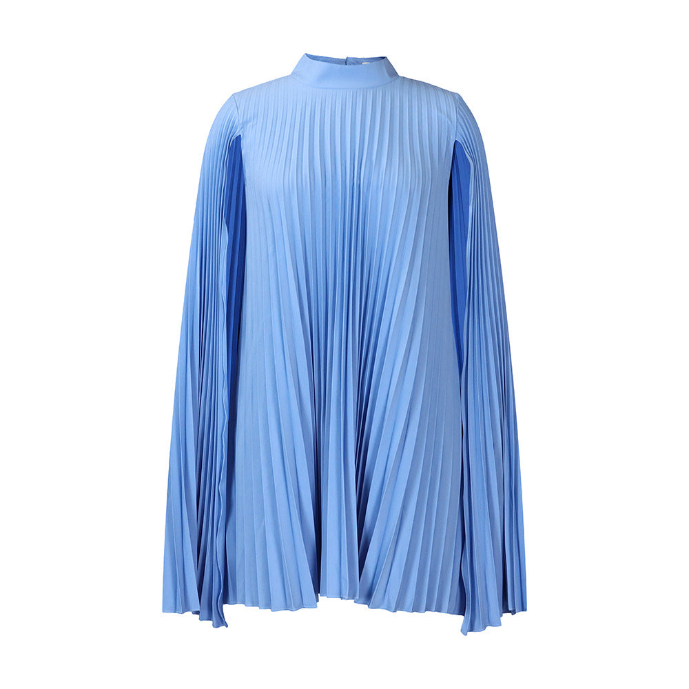 Women's Fashion Elegant Cape Loose Pleated African Plus Size