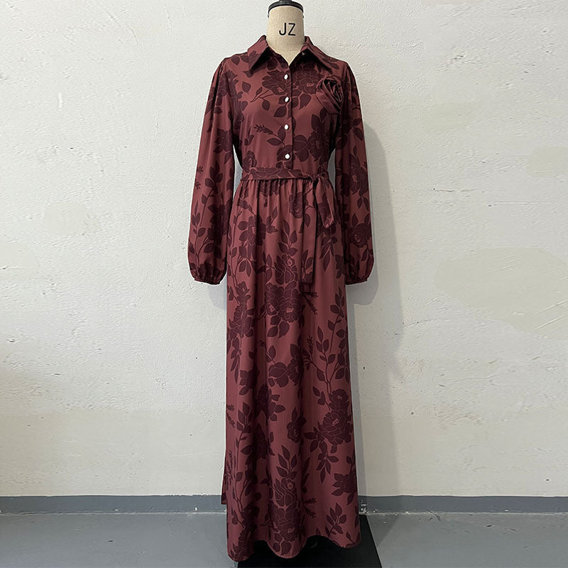 Women's Autumn French Hepburn Style Fashion Jacquard Clothing