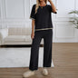 Women's Fashion Wear Temperament Leisure Trousers Sleeve Suits