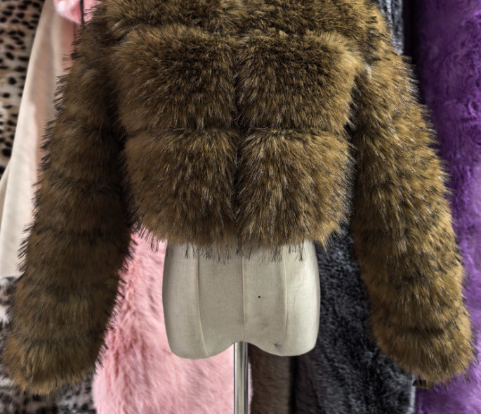 Fur Imitation Fox Lapel Warm Winter Coats