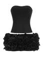 Women's Sexy Tube Dress Slim Flower Tight Tops