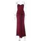 Women's Tube Sexy Backless Dress Ribbon Long Dresses