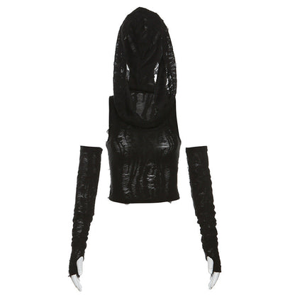 Women's Solid Color Slim Fit Street Fashion Tops