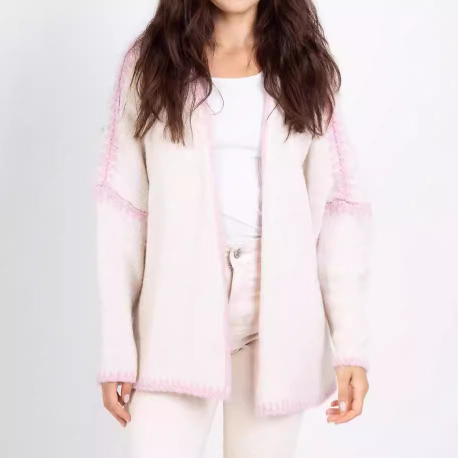 Women's Outer Wear Knitted Loose College Style Cardigans