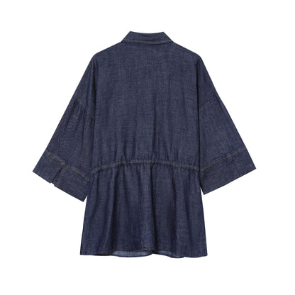 Summer With Decoration Blended Fabric Shirt Suits