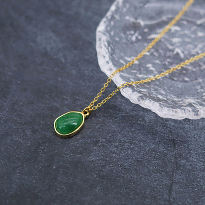 Clavicle Chain Female Titanium Steel Gold Plated Necklaces