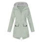 Women's Shell Windproof Outdoor Striped Hooded Mountaineering Coats