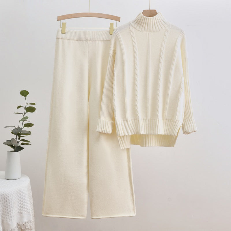 Craft Fashion Casual Wide Leg Two-piece Suits
