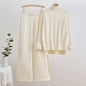 Craft Fashion Casual Wide Leg Two-piece Suits