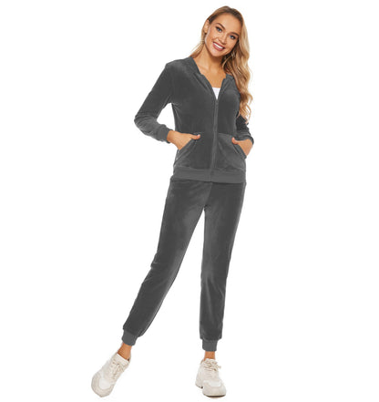 Veet Hooded Sports Casual Sweatshirt Two-piece Suits