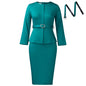 Women's Fashion Round Neck Temperament Ol Pencil Dresses