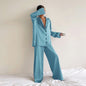 Women's Silk Comfort Breathable Two-piece Set French Suits