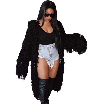 Women's Fashion Wear Knitted Hand Crochet Tassel Dresses