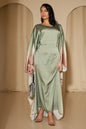 Gradient Color Party Batwing Sleeve Dress Dresses