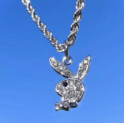 Steel Rabbit Hip Hop Fashion Personality Necklaces