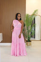 Women's Seaside Vacation Solid Color Shoulder Stitching Suits
