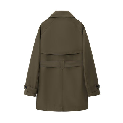 Autumn Hydrophobic Imitation Wind Double Breasted Coats