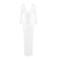 Women's Three-dimensional Flower Dress Draping Pleated Long Dresses