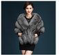 Women's Fur Shawl White Cloak Bridal Cape Coats