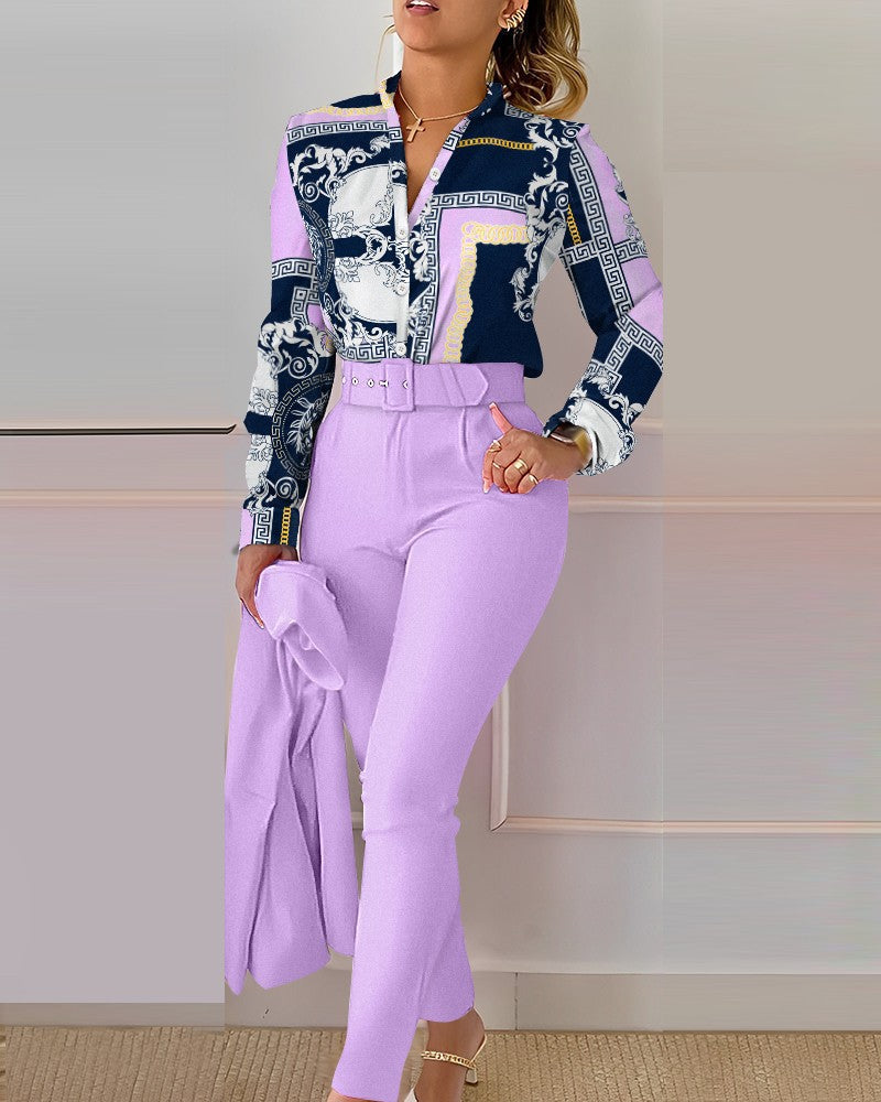 Women's Fresh Polyester Long Sleeve Fashion Casual Suits