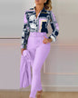Women's Sweet Style Fresh Polyester Long Sleeve Fashion Casual Suits