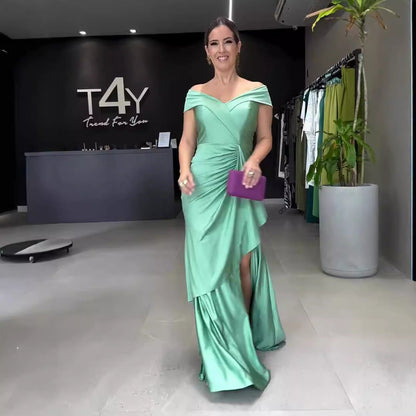 Long Dress Halter Backless Slit Formal Dresses