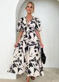 Women's Long Dress Summer Temperament Printed High-grade Dresses