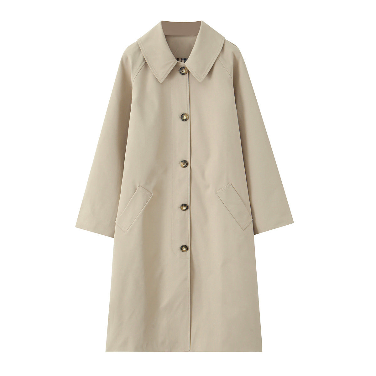 French Style Retro British Casual Simple Coats