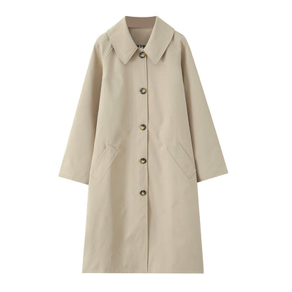 French Style Retro British Casual Simple Coats