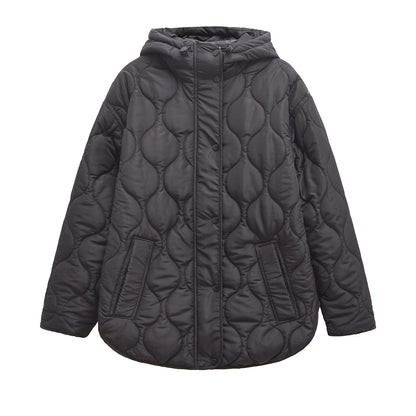American Winter Hot Hooded Long Sleeve Cotton Coats
