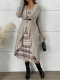 Pleated Long Style Sleeve Trench Shawl Coats