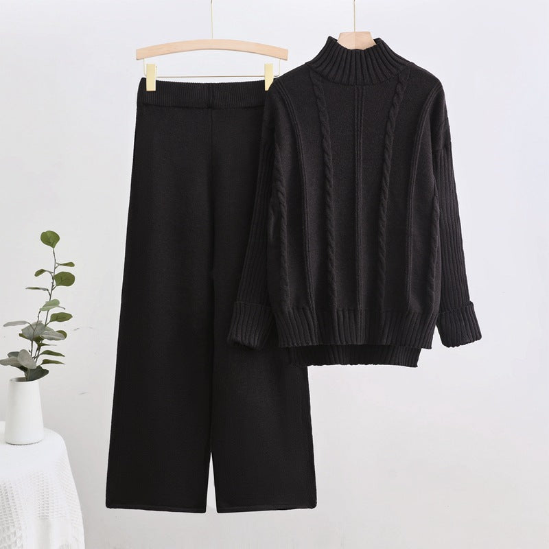 Craft Fashion Casual Wide Leg Two-piece Suits