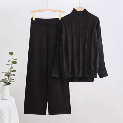Craft Fashion Casual Wide Leg Two-piece Suits