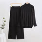 Craft Fashion Casual Wide Leg Two-piece Suits