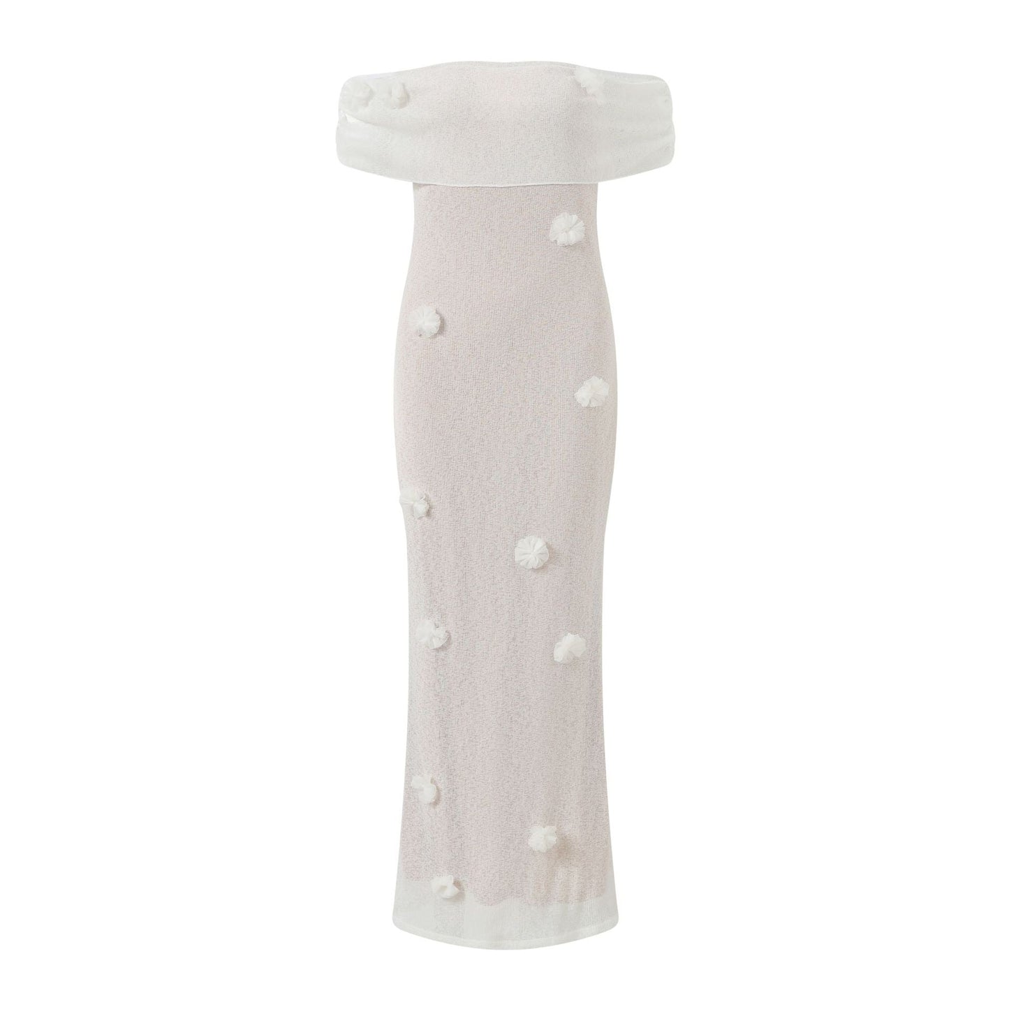 Women's Fashion Three-dimensional Flower Dress Holiday Gentle Dresses