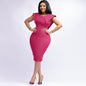 Women's Office Dress Sleeveless Square Collar Back Dresses