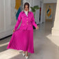 Women's Fashion Charming Elegant Long Pleated Suits